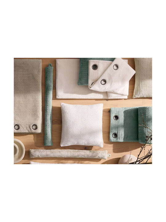Atmosphera Sofa Cushion Flanela Douceur D'intérieur Beige 45x45cm