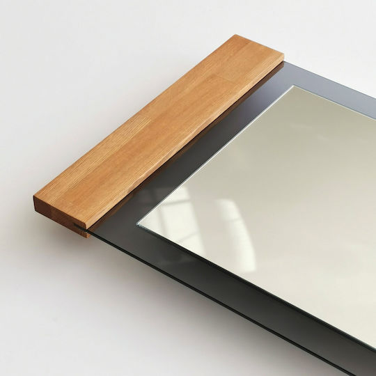 Aberto Design Boden- oder Standspiegel mit Beigem Metallischem Rahmen 170x50cm