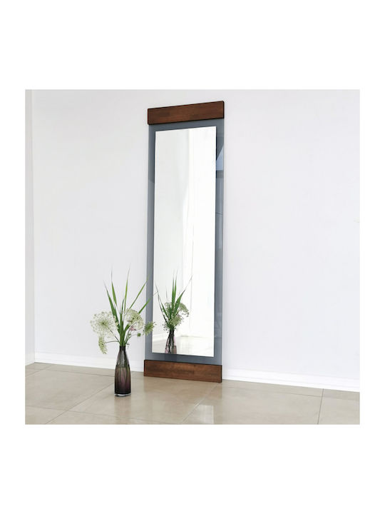 Aberto Design Boden- oder Standspiegel mit Braunes Metallisches Rahmenmaterial 170x50cm