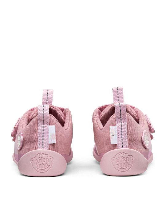 Kids Sneakers with Hoop & Loop Closure Pink