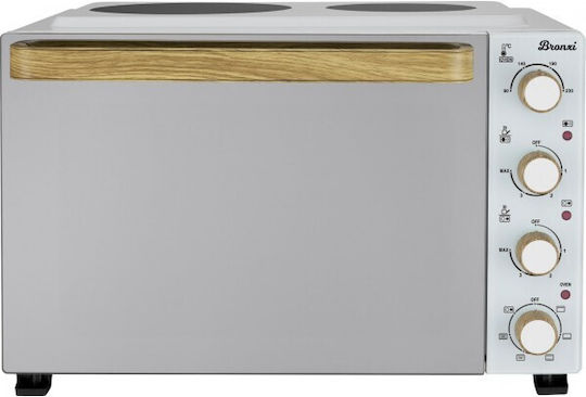 Bronxi BX-5032 Elektrischer Ofen 50Es mit 2 Brennern