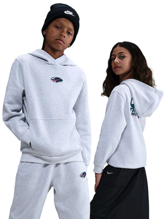 Kids Sweatshirt with Hood and Pockets Grey K Nsw Club