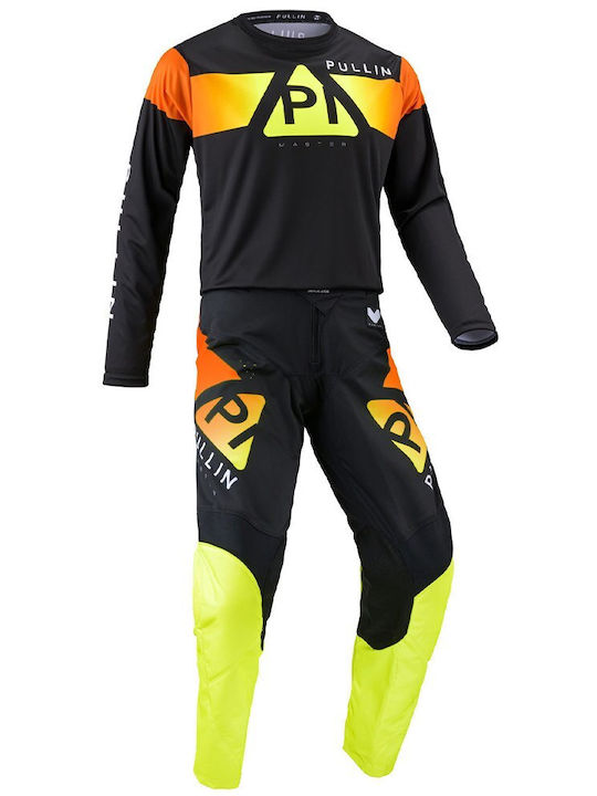 Pull-In MX Challenger Ανδρική Μπλούζα Motocross Μακρυμάνικη Master Neon Yellow