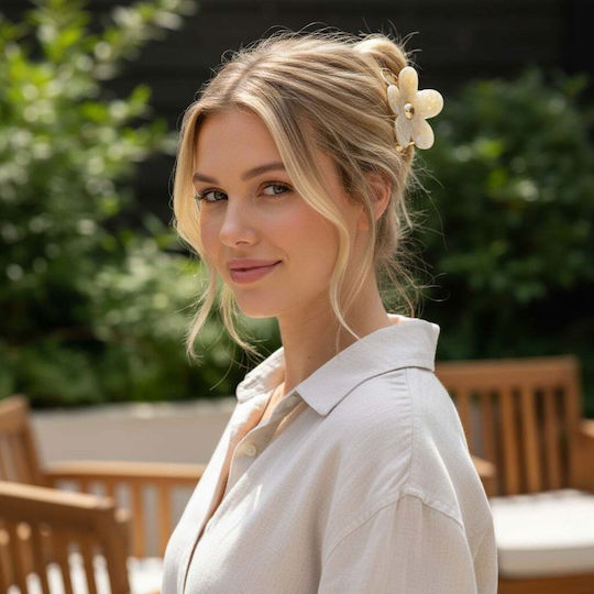 Rebekka Mg10002bj1 Κλαμερ Μαλλιων Μαργαριτα Μπεζ
