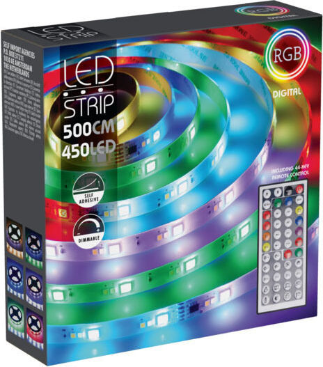 Ταινία LED 24V RGB Φως 5m με Τηλεχειριστήριο