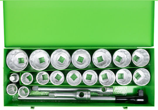 JBM Ratschen- & Steckschlüssel-Sets 1" 22Stück
