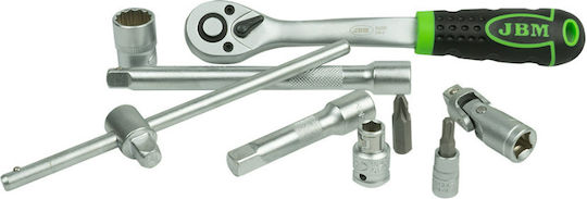 JBM Ratschen- & Steckschlüssel-Sets 1\4" & 3\8" 59Stück