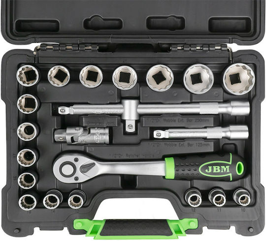 JBM Ratschen- & Steckschlüssel-Sets 1\2" 22Stück