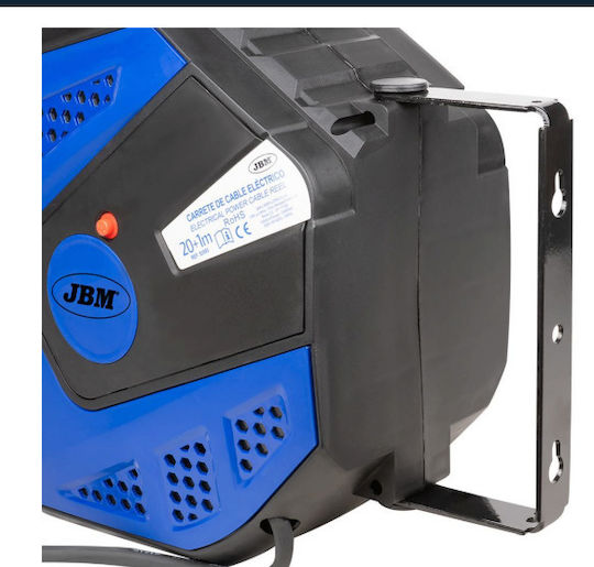 JBM 1 Platz mit Kabel 20m Wasserdicht Blau