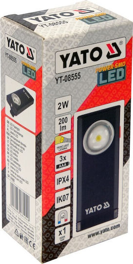 Yato Battery Workshop Light LED IPX4 with Brightness up to 200lm