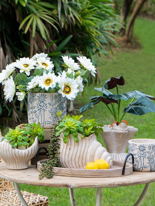 Artekko Cement Planter Concrete Beige 19x18.5x14cm.