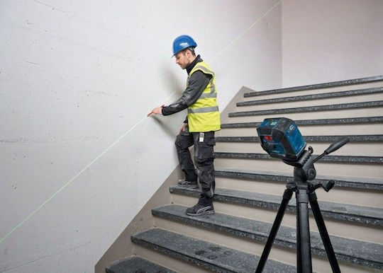 Bosch GLL 20-22 G + LB10 + DK10 Self-leveling Linear Laser Level Green Beam with Working Range 20m