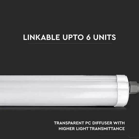 Led Waterproof IP65 Fluorescent Type Lighting Batten 150cm V-tac Cree Vhip Led 48w 6430lm 6400k – 2162866