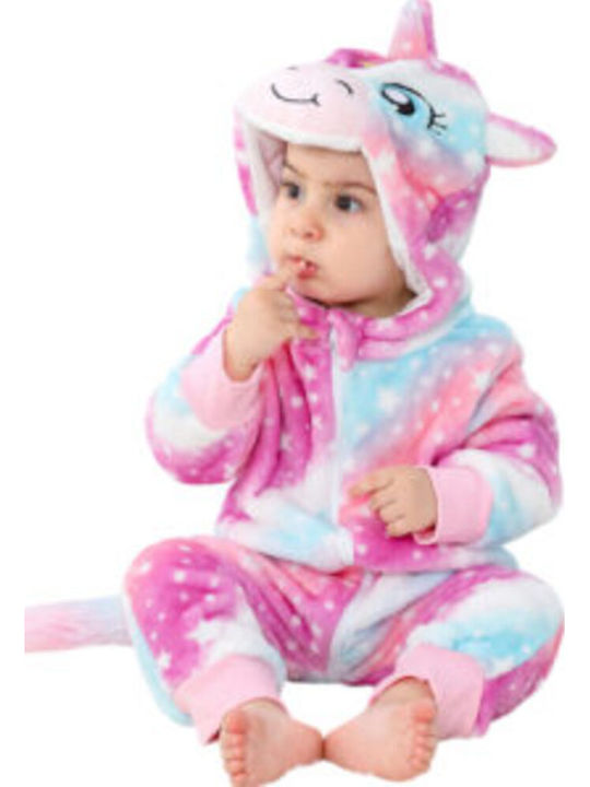 Pink Baby Детска цяла пижама Зимна Кадифена Pink