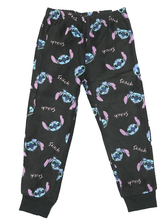 Disney Kids' Pajamas Winter Fleece Black Lilo & Stitch
