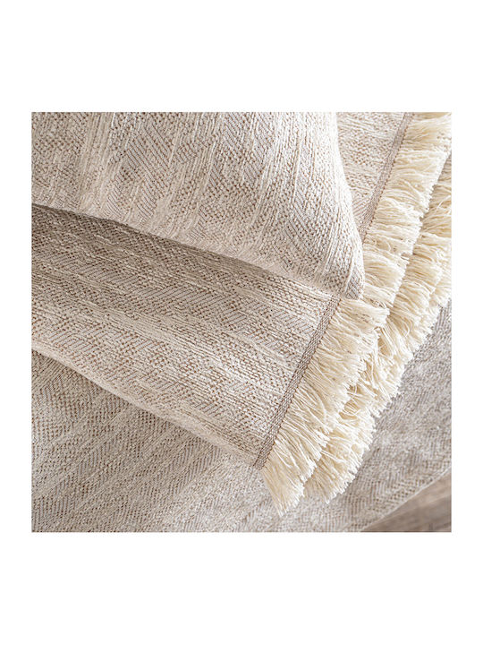 Rythmos Apertius Ριχτάρι Πολυθρόνας Chenille 160x180εκ. Μπεζ 117-191-3043