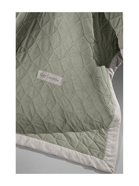 Guy Laroche Avalon Dreisitzer-Sofa Wurf Samtig 170x300cm Cement