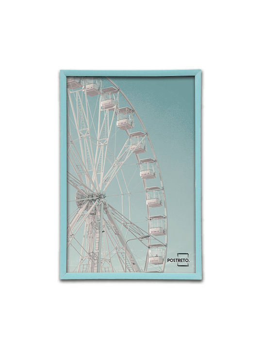 Plastic Light Blue Picture Frame