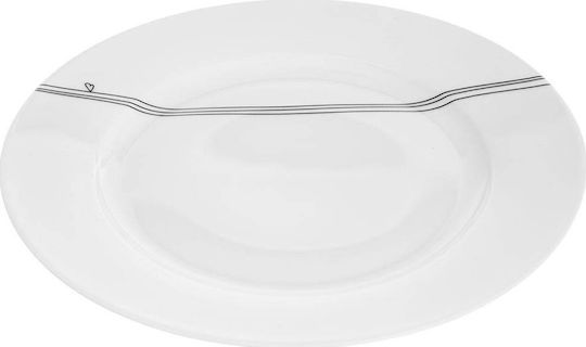 Orion Plate Shallow made of Porcelain White with Diameter 27cm