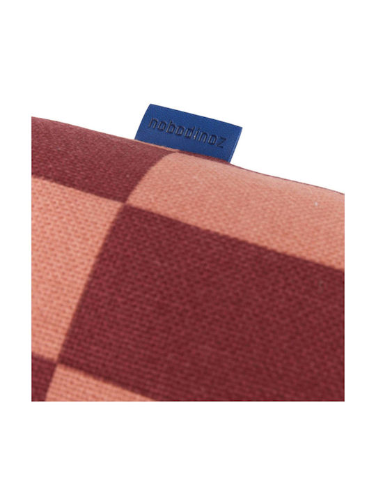 Vibes Μαξιλάρι Κυλινδρικό Maroon Tiles