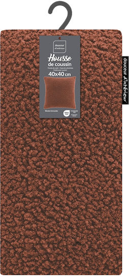 Douceur d'Intérieur Калъф За Възглавница Woolen Флийс Терракота 1612920 40x40см