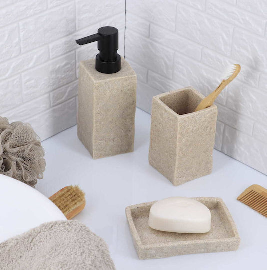 Dispenser Plastic Beige