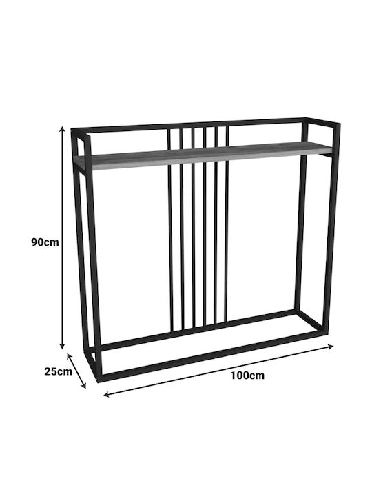 Convida Metal Console Table L100xW25xH90cm