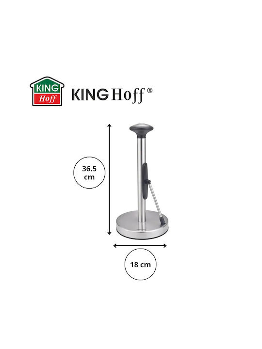 KING Hoff Βάση για Χαρτί Κουζίνας Μεταλλική Γκρι KH-1955