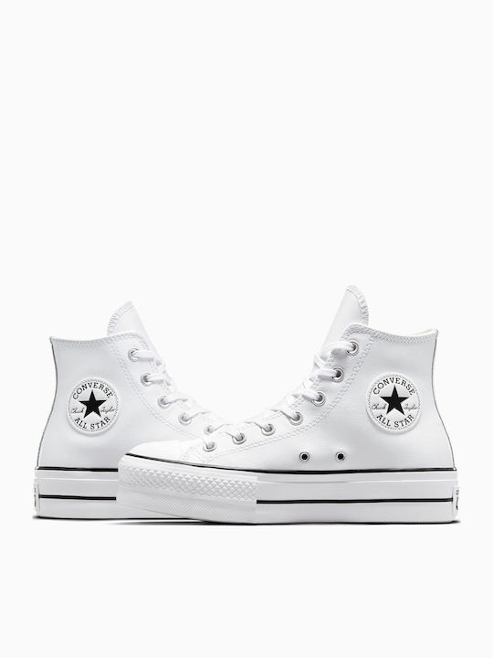 Chuck Taylor All Star Lift Flatforms Μποτάκια Λευκά 561676C