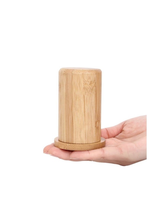 Molf's Wooden Brown Toothpicks Case