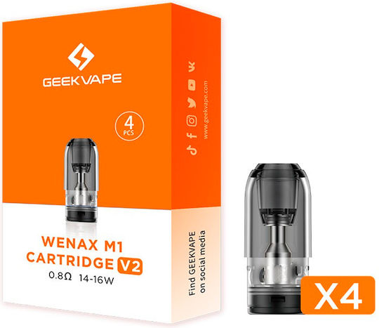 Geek Vape Wenax M1 Резервни Pod 4 броя 2ml с Импенданс 0.8ohm