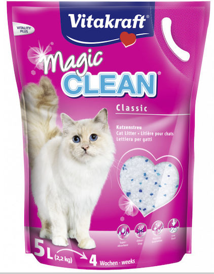 Vitakraft Magic Clean Кристалин-Силикон Пясък за Котки 5лт