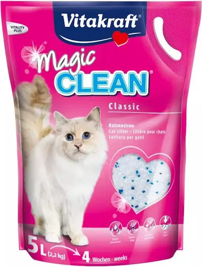 Vitakraft Magic Clean Кристалин-Силикон Пясък за Котки 5лт