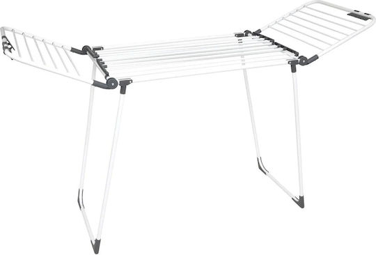 5Five Folding Floor Clothes Drying Rack Metallic with Hanging Length 25m