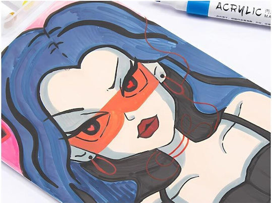 Neon Drawing Markers Set 12pcs