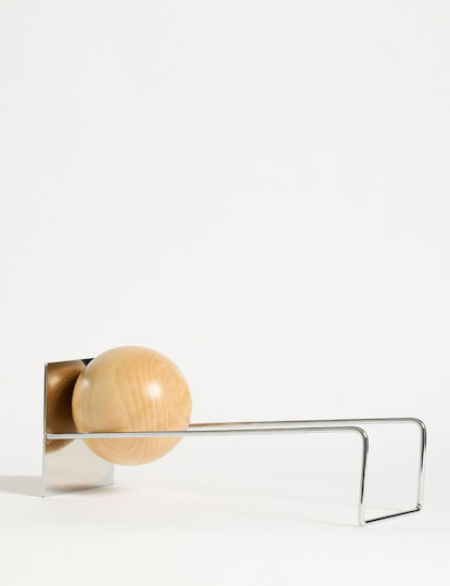 Βιβλιοστάτης Toke 438ctf1302 16,5x49x18cm Silver Hanah Home Μέταλλο Ξύλο