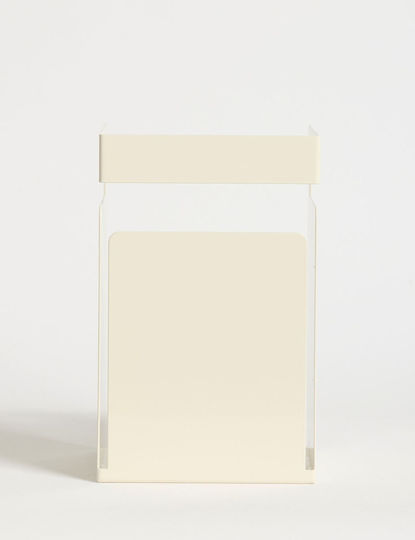 Book End Holder Cube 438ctf1305 18x15.5x19cm Cream Hanah Home Metal