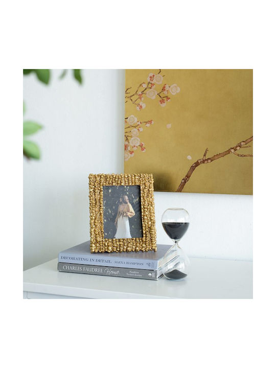 Artekko Artekko Sanduhr Dekorative Glas Schwarz 7,5x7,5x20,3 cm 73221-blac
