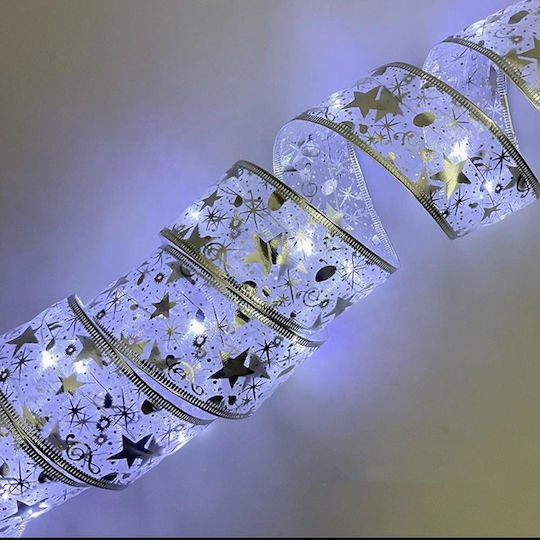3M Weihnachtliche Girlande Beleuchtet Silber 300x3.8cm 1Stück