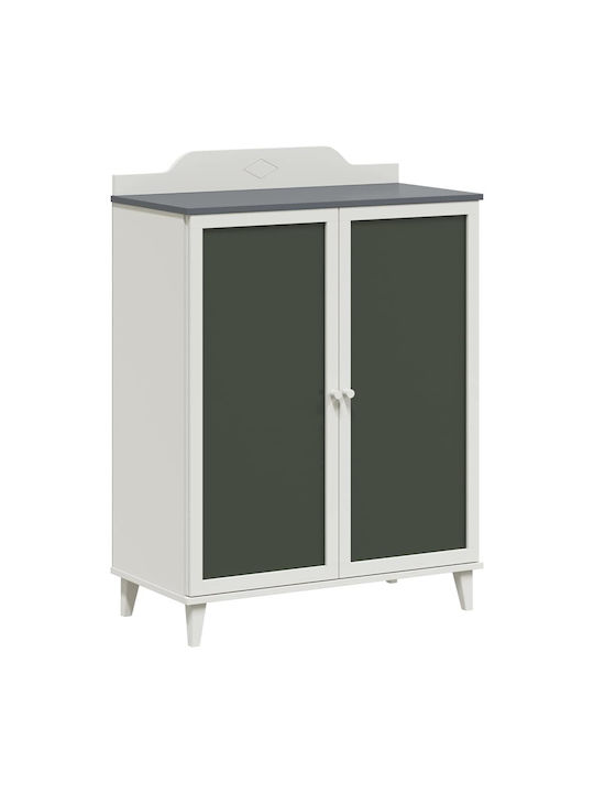 Zwei Türen Schrank Gray 80x40x110cm