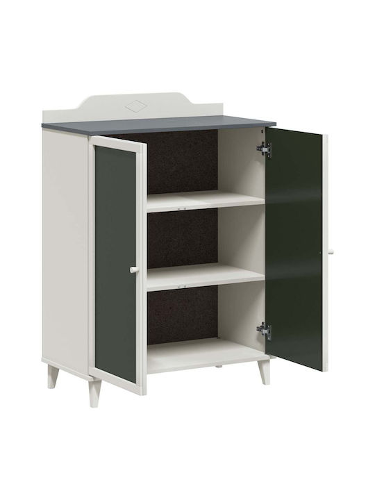 Zwei Türen Schrank Gray 80x40x110cm