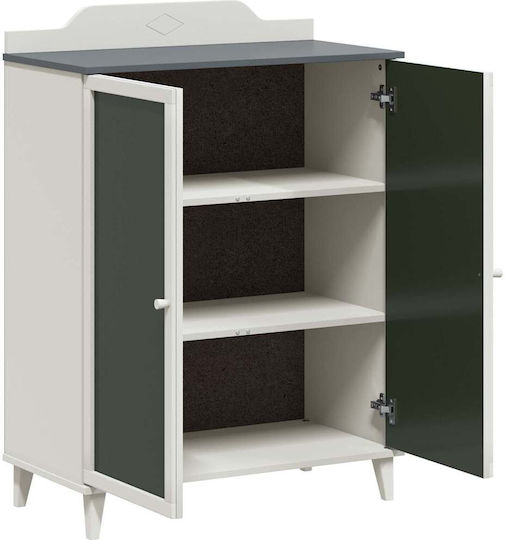 Двойна врата Нтoулάпа Сив 80x40x110см