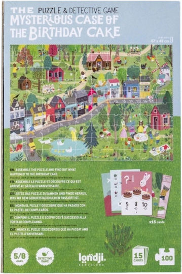 Kids Puzzle The Mysterious Case Of The Birthday Cake 100pcs Londji
