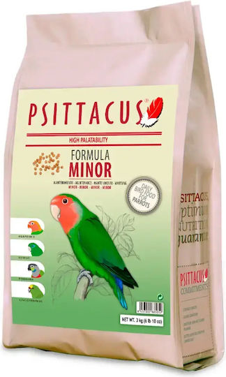 Psittacus Minor Formula Futter in Pellet für Wellensittiche 3kg