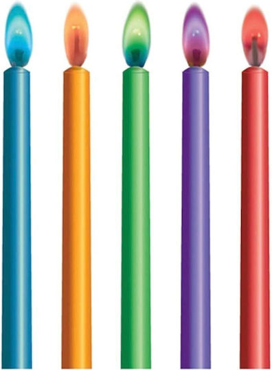 Unique Birthday Candle Multicolored 10pcs U34099