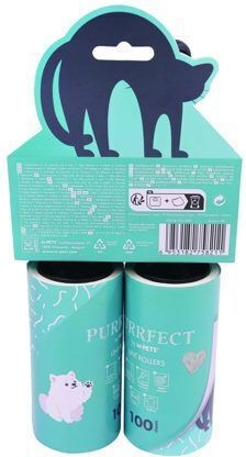Fusselrollen M Pets Purrfect 60 Stück Grüne 23.7 x 5.75 cm