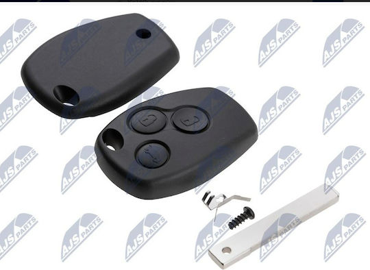 NTY Car Key Shell with Blade with 3 Buttons for Dacia / Renault / Opel / Nissan