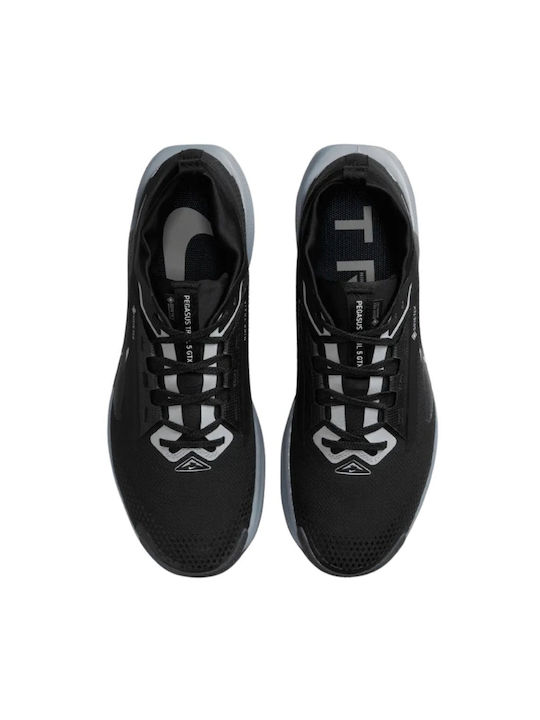 Pegasus Trail 5 Gore-tex Sport Shoes Trail Running Black Waterproof with Gore-Tex Membrane