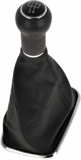 NTY Πόμολο Ταχυτήτων για Volkswagen Bora 1998-2005 / Golf IV 1998-2005 Μαύρο