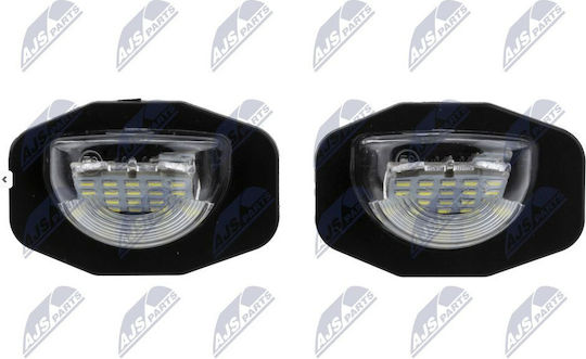 NTY Lumini pentru plăcuțele de înmatriculare Lumini LED pentru Toyota Auris / Corolla / Urban Cruiser 2006-2016 2buc